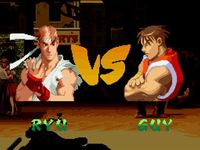 une photo d'Ã©cran de Street Fighter Alpha 2 sur Nintendo Super Nes